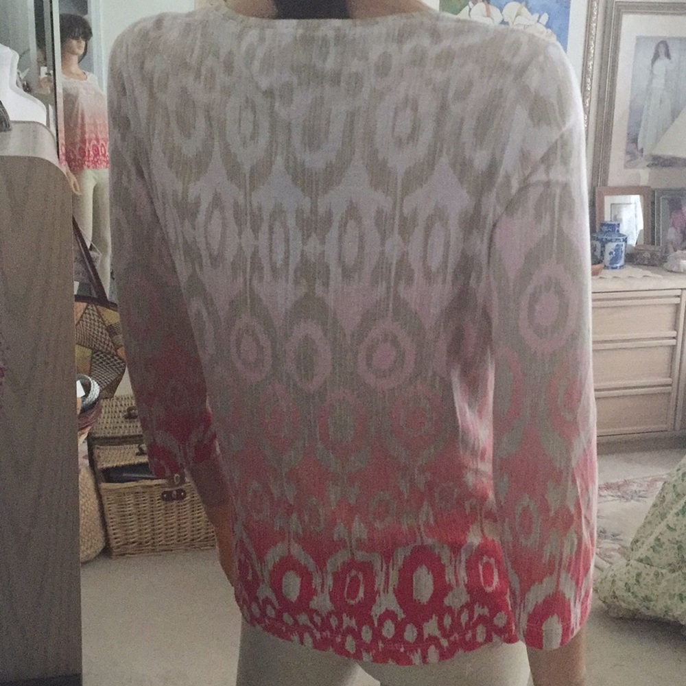 Chico’s pattern cotton top - Picture 4 of 7